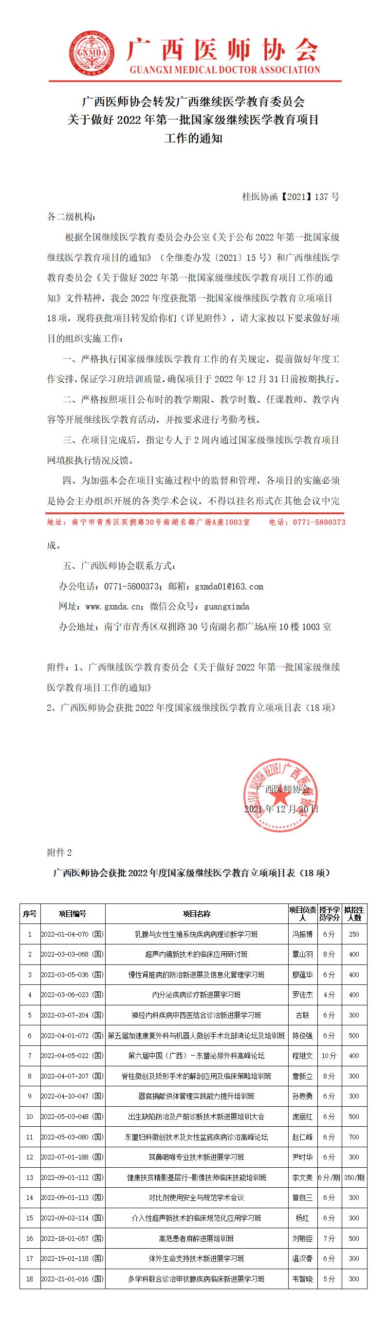 【2021】137号 关于广西医师协会转发广西继续医学教育委员会关于2022年度获批国家级继续医学教育项目的通知0_01.jpg
